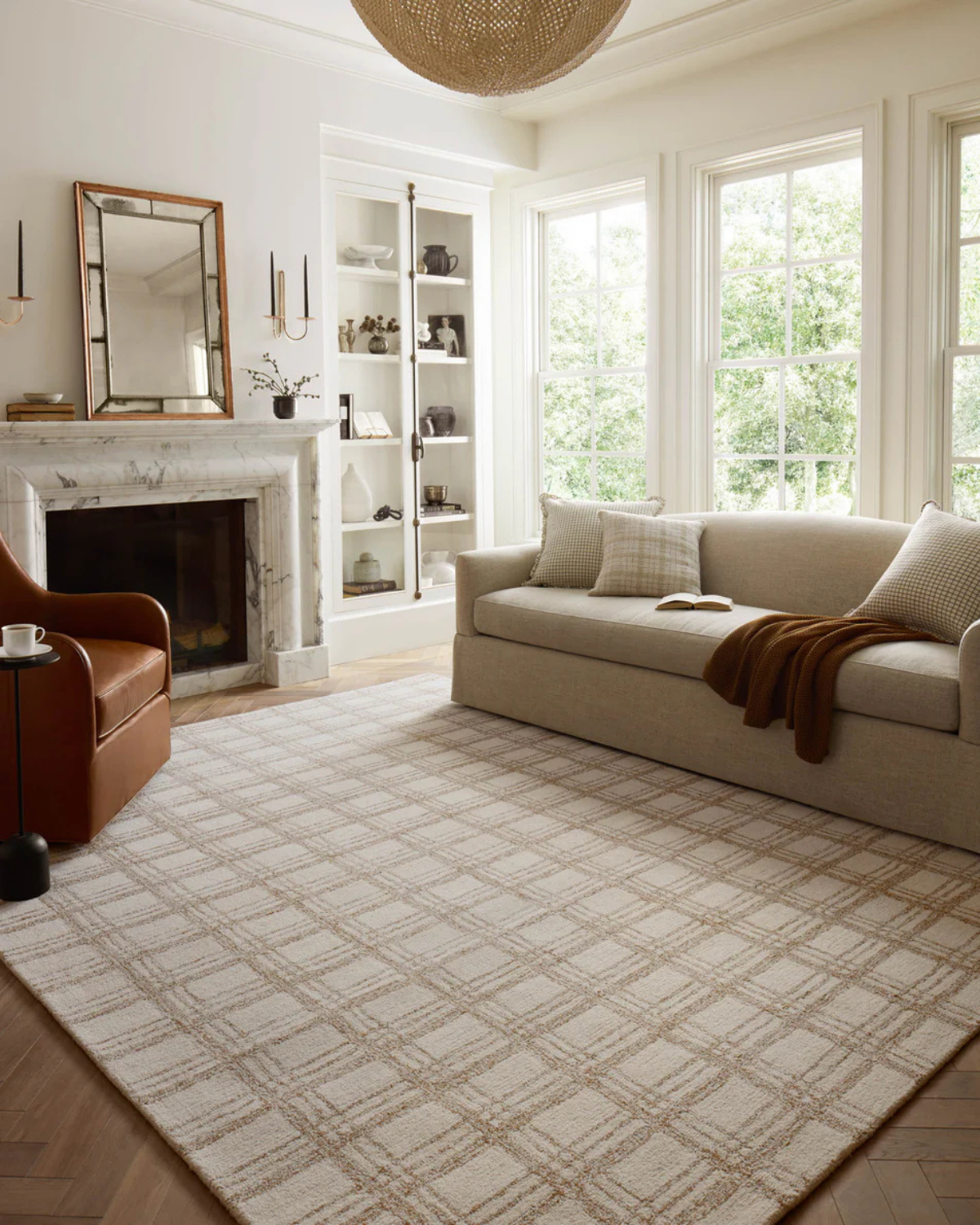 Polly CJ Cream + Sand Hand Tufted Rug