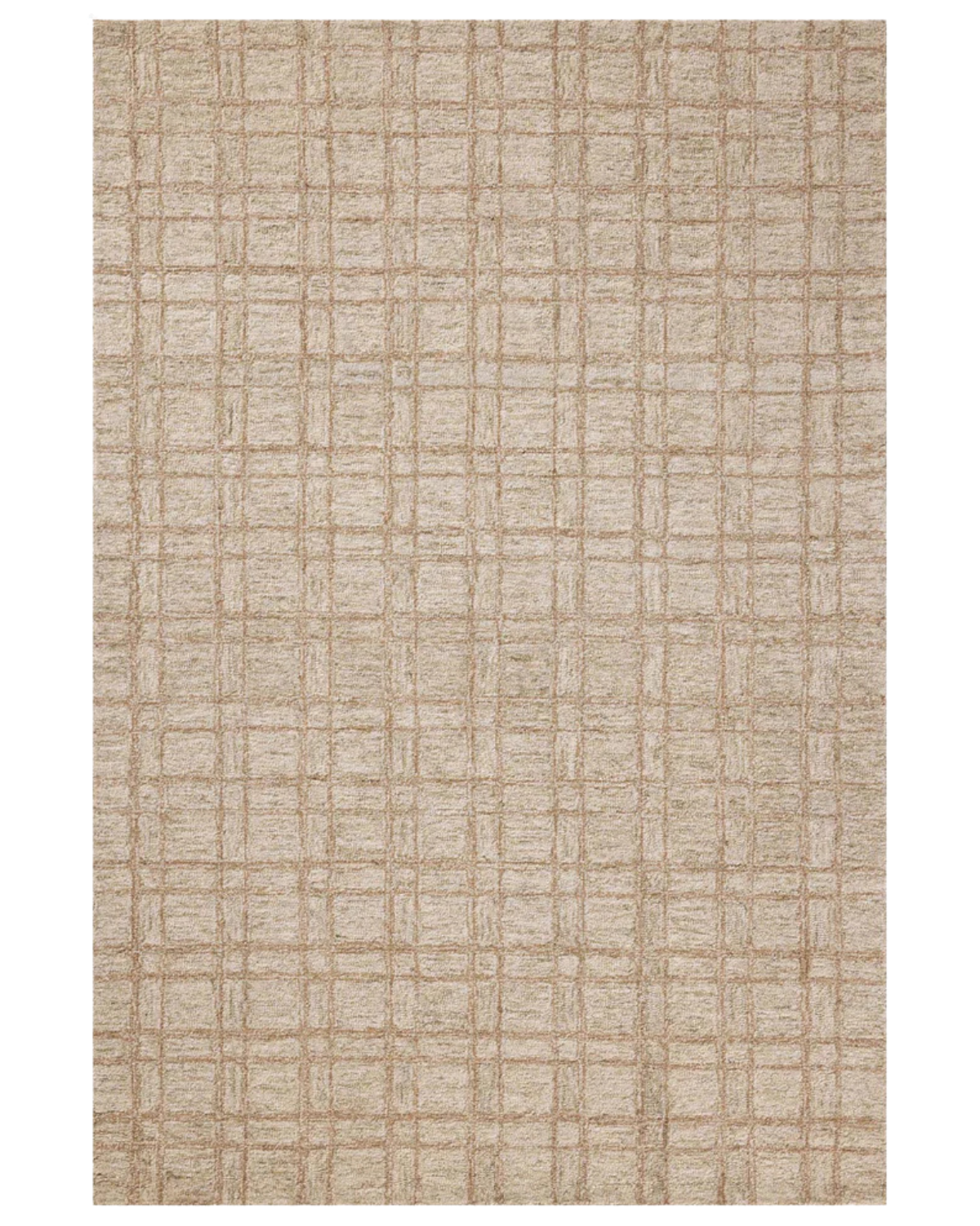 Polly CJ Khaki + Sand Hand Tufted Rug