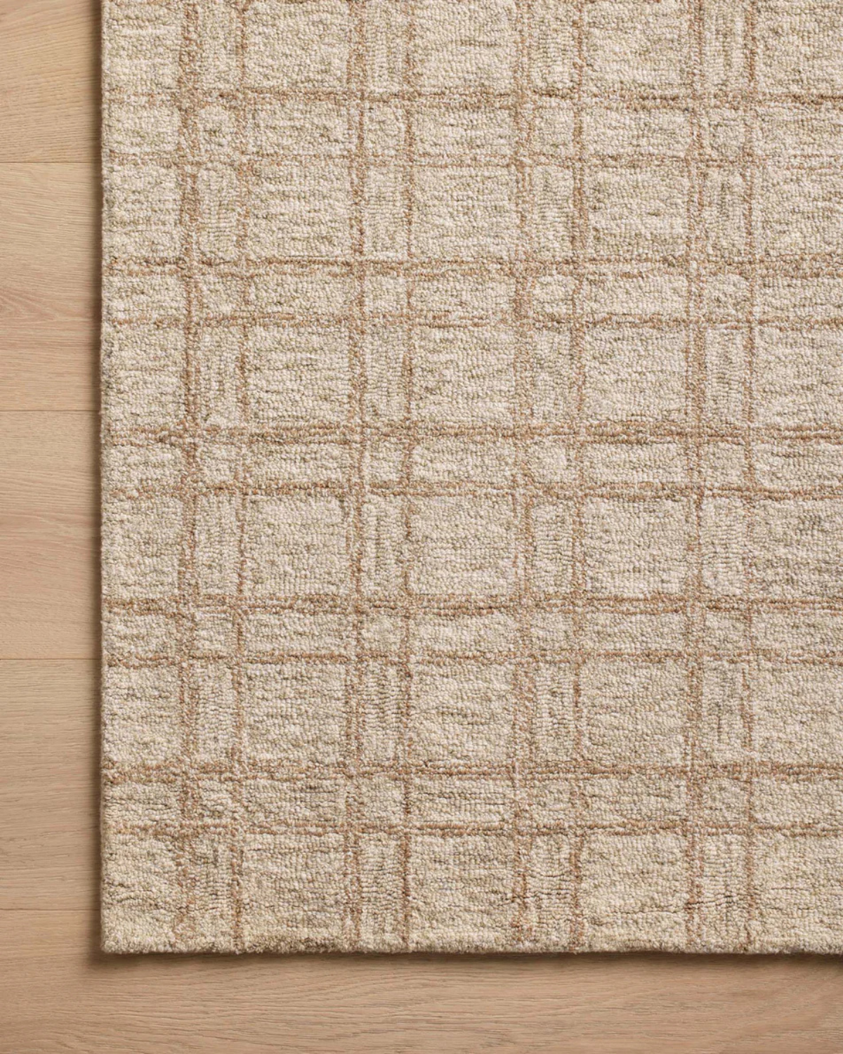 Polly CJ Khaki + Sand Hand Tufted Rug