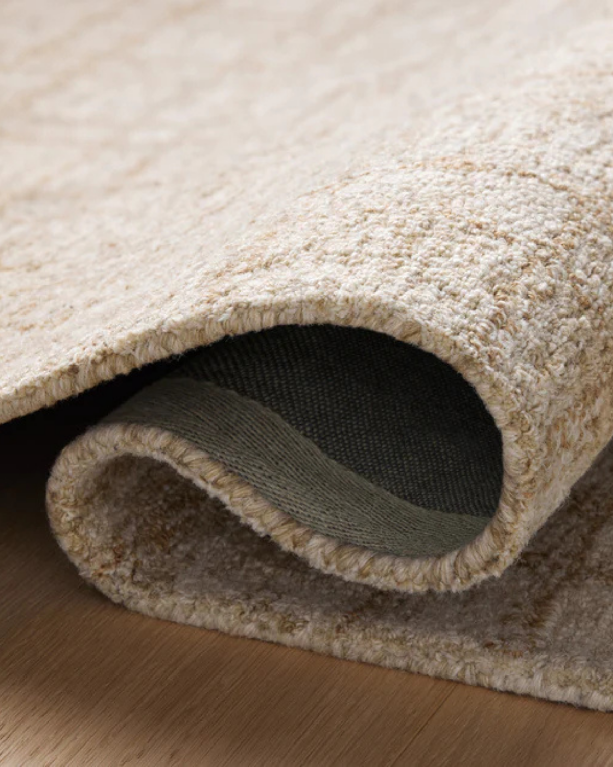 Polly CJ Khaki + Sand Hand Tufted Rug