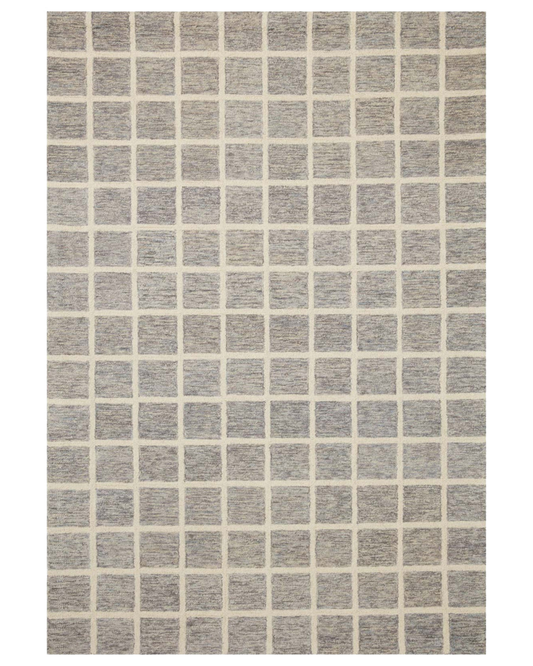 Polly CJ Slate + Ivory Hand Tufted Rug