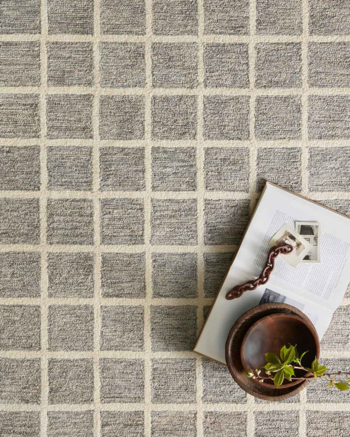 Polly CJ Slate + Ivory Hand Tufted Rug