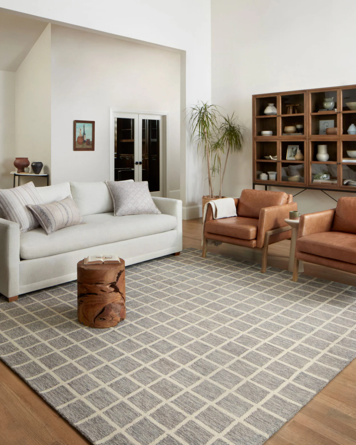 Polly CJ Slate + Ivory Hand Tufted Rug
