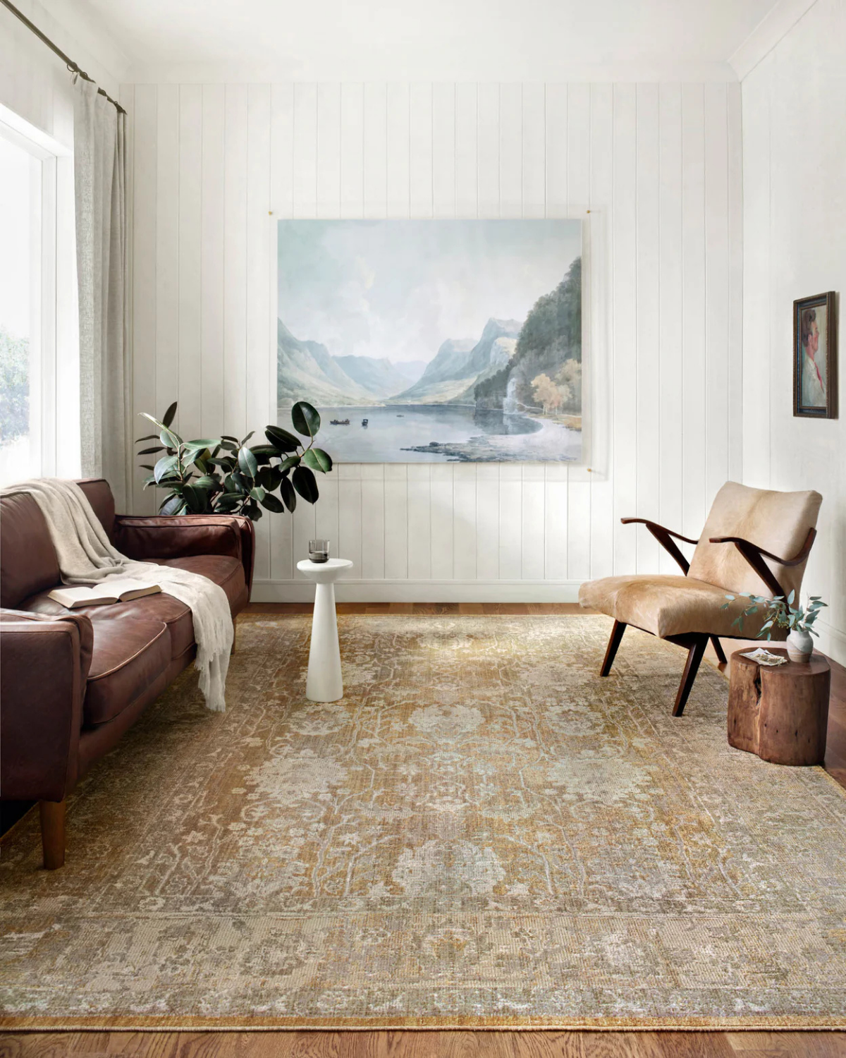 Rosemarie CJ Gold + Sand Vintage Rug