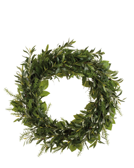 30" Olive and Rosemary Wreath