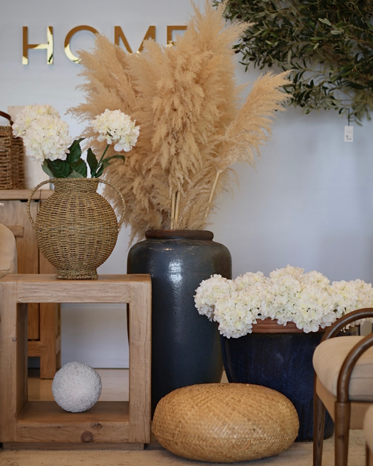 White Hydrangea Stem