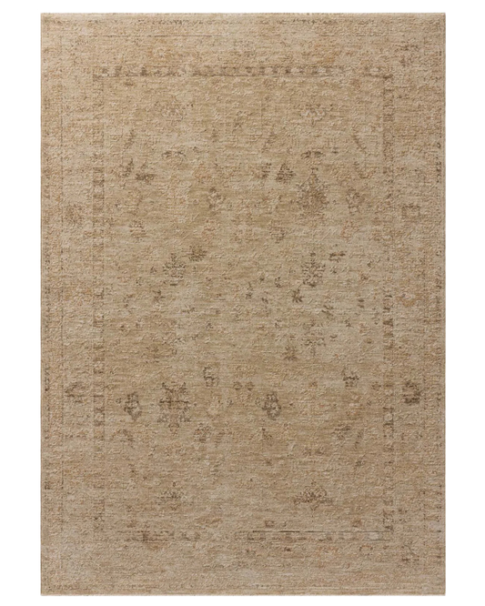 Willa 08 Wheat + Natural Polyester Rug