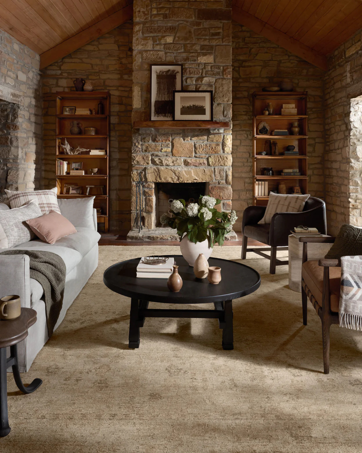 Willa 08 Wheat + Natural Polyester Rug