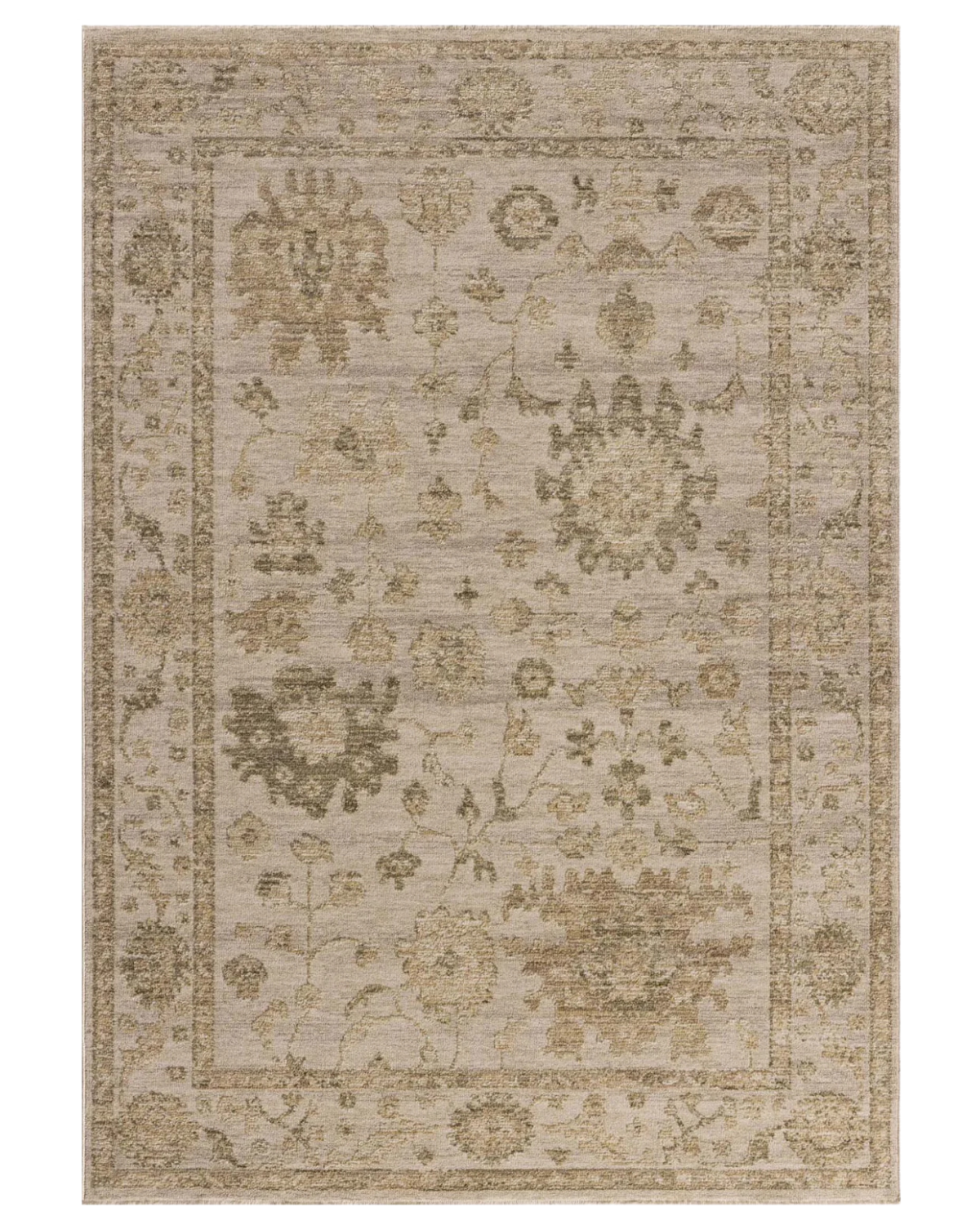 Willa 09 Dove + Forest Polyester Rug