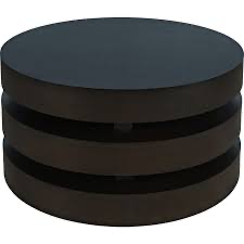 Chicago Black Round Coffee Table